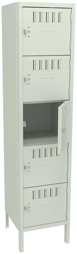 Five Box Lockers with Legs - Standard