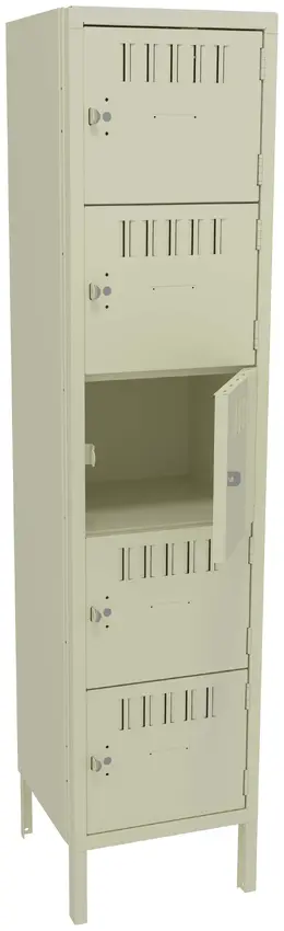 Five Box Lockers with Legs - Standard