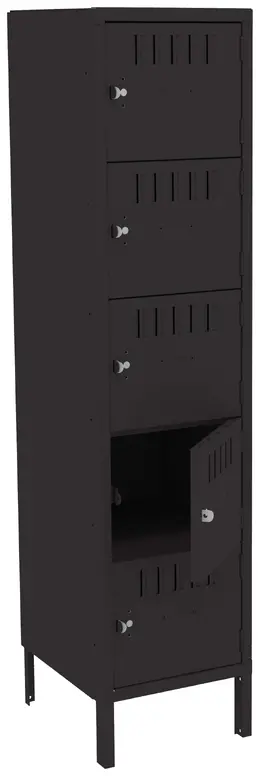 Five Box Lockers with Legs - Standard