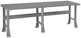 Large Steel Top Flared Workbench - Shop Equipment