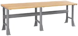 Large Wood Top Flared Workbench - Shop Equipment