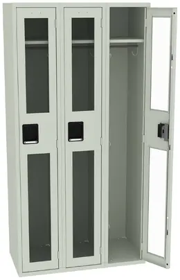 Triple See-Through Lockers - C-Thru