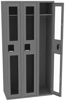 Triple See-Through Lockers - C-Thru