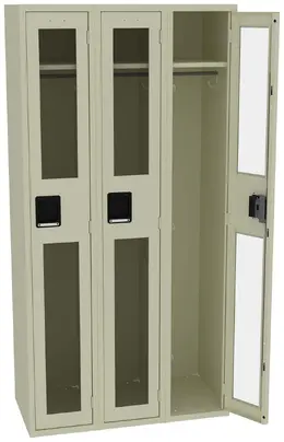 Triple See-Through Lockers - C-Thru