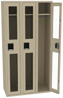 Triple See-Through Lockers - C-Thru