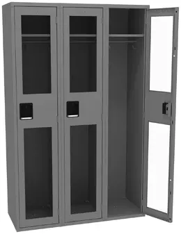 Triple See-Through Lockers - C-Thru
