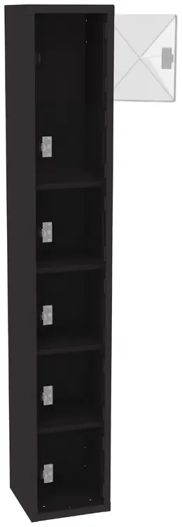 Six Clear Storage Lockers - C-Thru