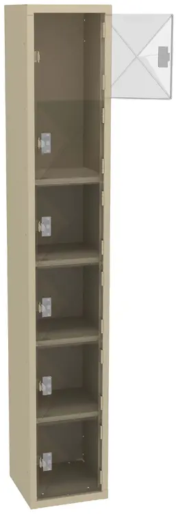 Six Clear Storage Lockers - C-Thru Series