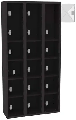 Eighteen Clear Storage Lockers - C-Thru