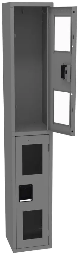 Dual-Tier Clear Lockers - C-Thru