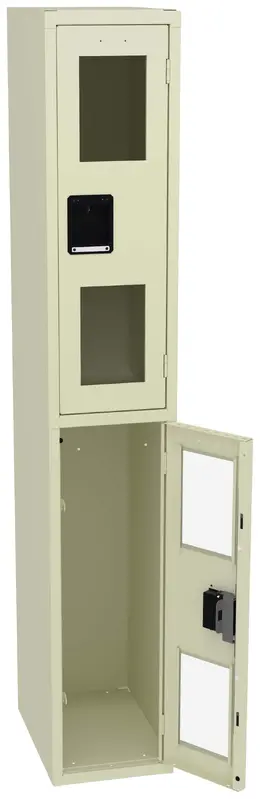 Dual-Tier Clear Lockers - C-Thru