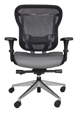 Classic Mesh Back Leather Chair - Rika