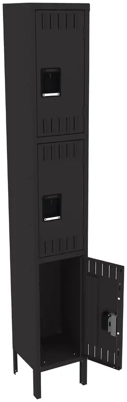 Triple Stack Lockers with Legs - Standard