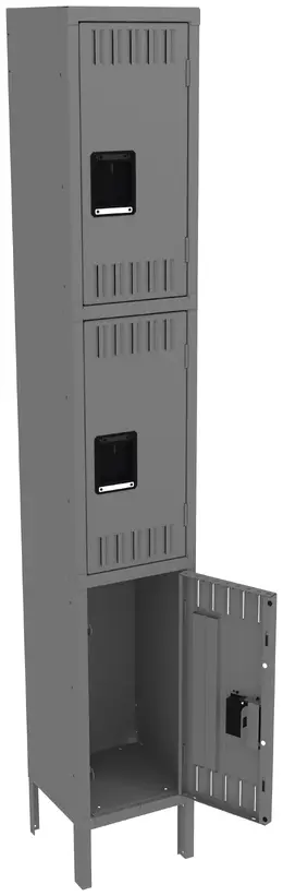 Triple Stack Lockers with Legs - Standard