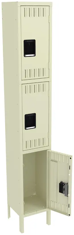 Triple Stack Lockers with Legs - Standard