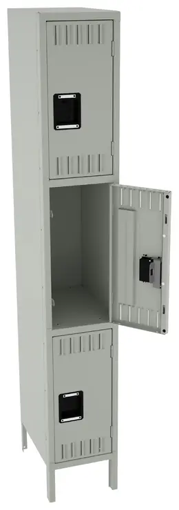 Triple Stack Lockers with Legs - Standard