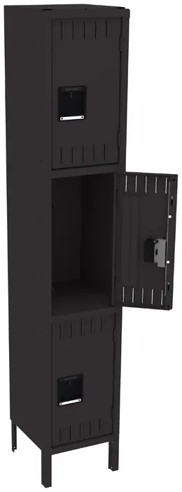 Triple Stack Lockers with Legs - Standard