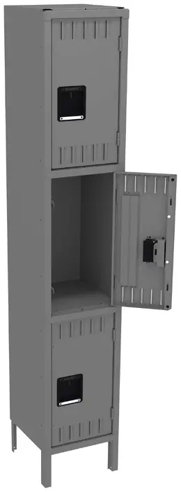 Triple Stack Lockers with Legs - Standard