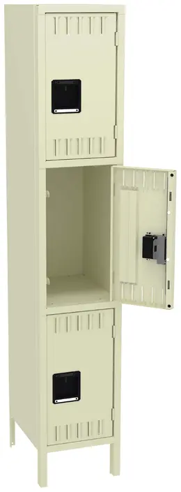 Triple Stack Lockers with Legs - Standard