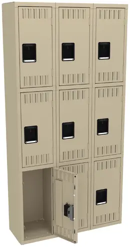 Triple Column Lockers - Standard