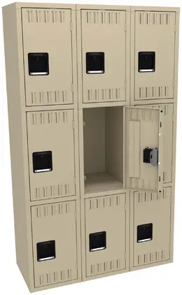 Triple Column Lockers - Standard
