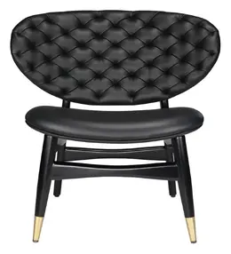 Mid-Century Modern Leather Lounge Chair - Studio Collection