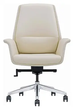 Flared Leather Midback Office Chair  - LOD