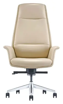 Flared Leather Highback Office Chair - LOD