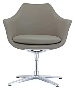 Flared Faux Leather Chair - LOD