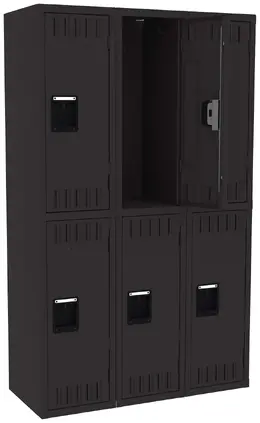Three Double-Tier Lockers - Standard
