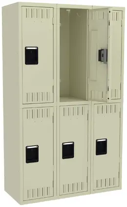 Three Double-Tier Lockers - Standard
