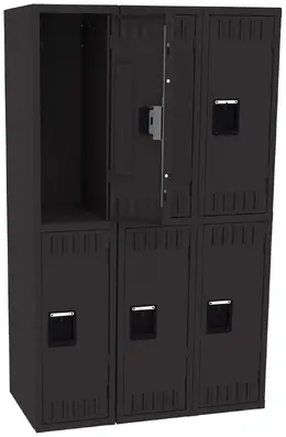 Three Double-Tier Lockers - Standard