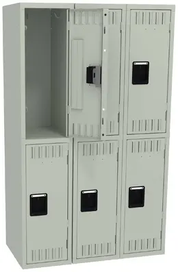 Three Double-Tier Lockers - Standard