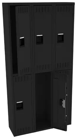 Three Double-Tier Lockers - Standard