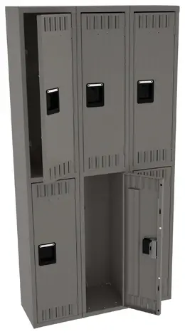 Three Double-Tier Lockers - Standard