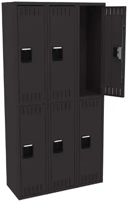 Three Double-Tier Lockers - Standard