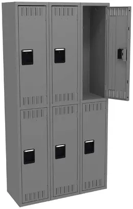 Three Double-Tier Lockers - Standard