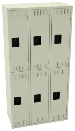 Three Double-Tier Lockers - Standard