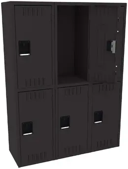 Three Double-Tier Lockers - Standard