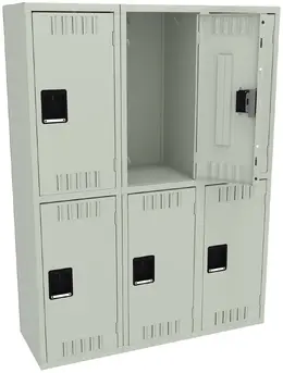 Three Double-Tier Lockers - Standard