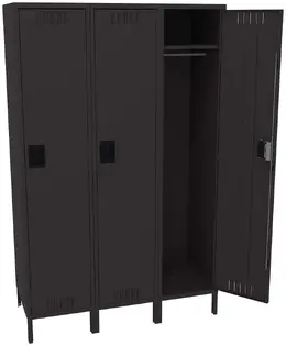 Large Triple Lockers with Legs - Standard