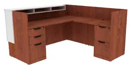 L Shaped Reception Desk - PL Laminate