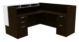 L Shaped Reception Desk - PL Laminate