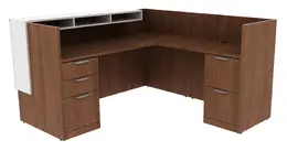 L Shaped Reception Desk - PL Laminate
