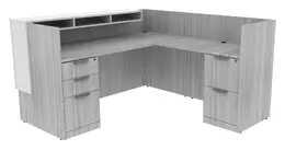 L Shaped Reception Desk - PL Laminate