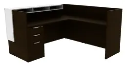L Shaped Reception Desk - PL Laminate