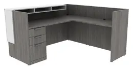 L Shaped Reception Desk - PL Laminate