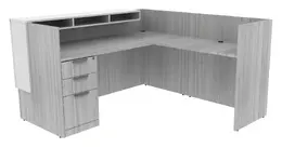 L Shaped Reception Desk - PL Laminate