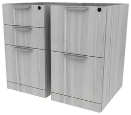 Pair of 2 & 3 Pedestal Drawers - PL Laminate