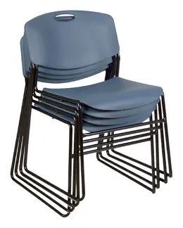 Plastic Stacking Chair - Set of 4 - Zeng Series